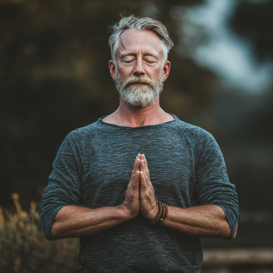 Instructor ajutând o persoană în vârstă cu exercițiile